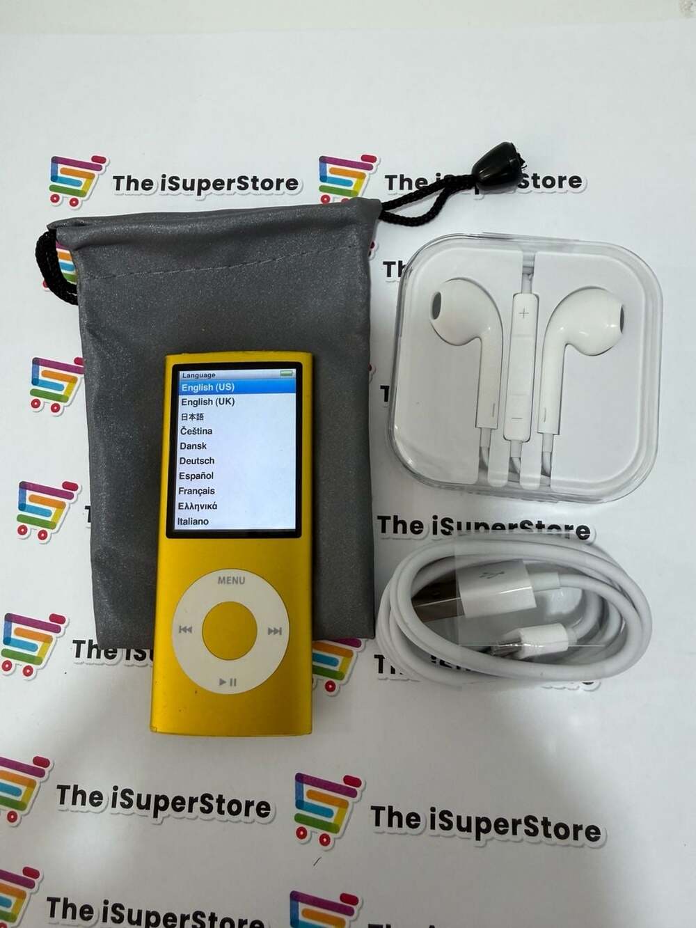 Apple iPod Nano 4th Generation 16GB Yellow -New Battery- 1 YR Warranty